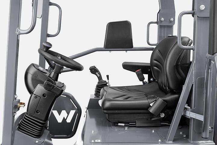 Wacker Neuson wheel loader WL20e, Ergonomic workplace